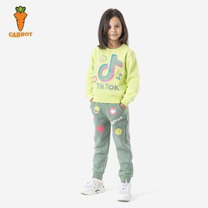 Girls Long Sleeve Activewear TikTok 2pcs